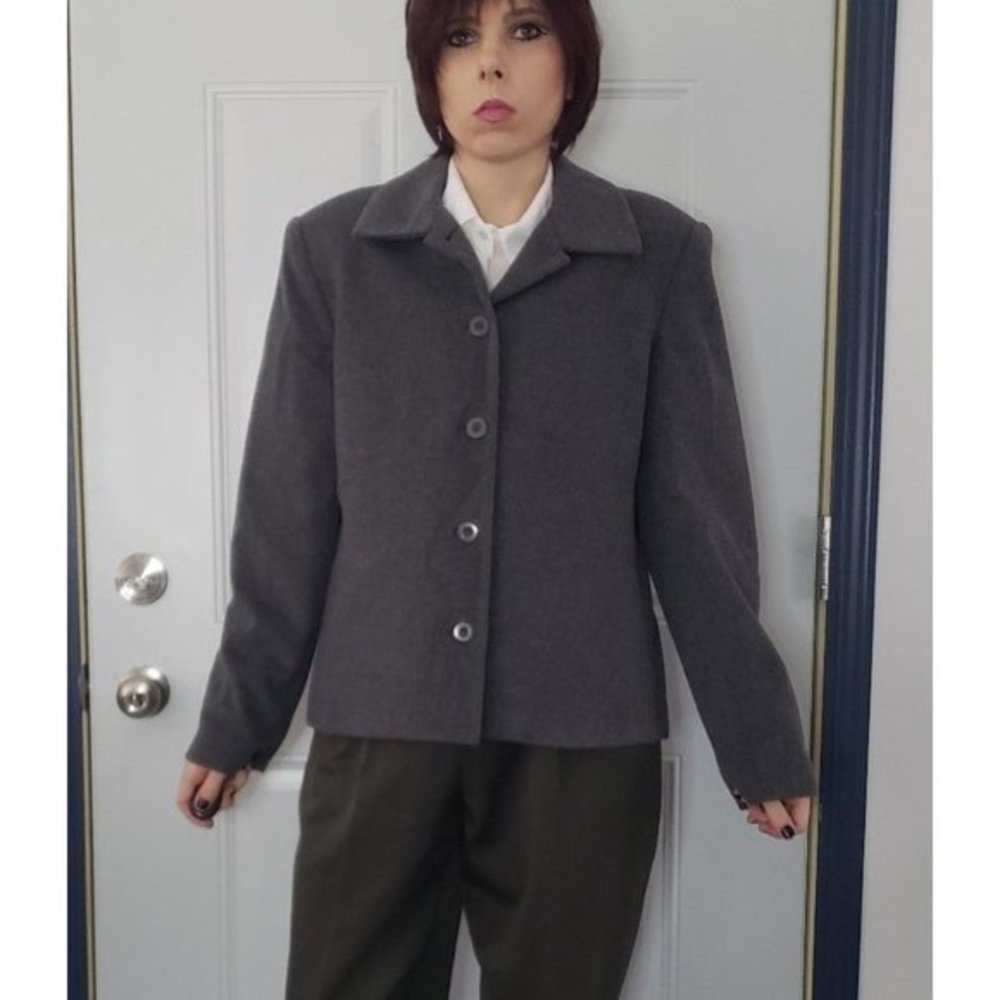 Casual Corners Gray Wool Blazer
